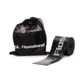 Eine Rolle schwarzes Flossband
