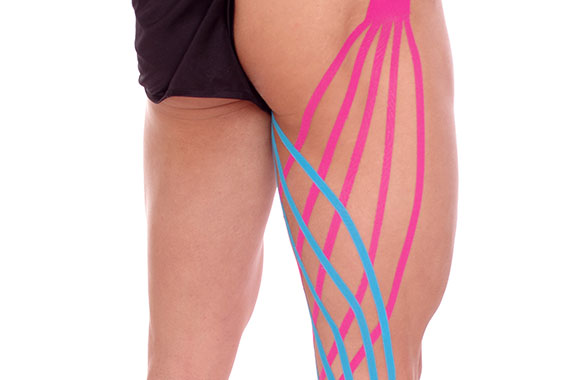 Lymphtaping am Bein